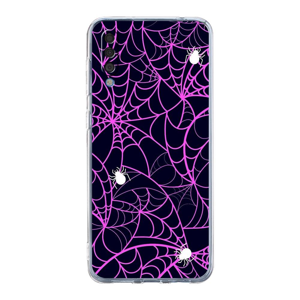 Phone Case For Samsung A26 A36 A56 A54 A52 A50 A70 A40 A12 A14 A16 A22 A24 A42 A34 A32 5G A04s A06 5G Cover Black Spider Web