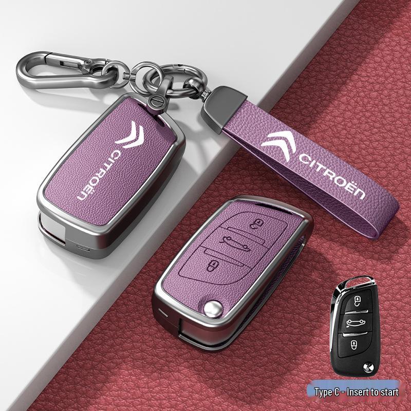 Car Key Cover & Buckle for Citroen C3XR, C4L, Tianyi, C5, C4 Sega, Elysee, C6 Models