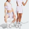 Adidas All-Gender Dance Woven Skort With Three Stripes And Elastic Waist Women Bottoms Silver IS0888