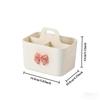 Desktop Cosmetic Organiser, Pen and Desk Organiser, Split Marker Organiser with Handle Bracket Portable Utility Fixed Container