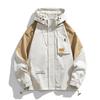 Tooling Jacket Men's Spring and Autumn New Loose Hooded Trendy Top Fat Fat Guy Large Size Coat