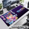 Kpop Demon Hunters Personalized Large Mouse Pad Custom Name Text Extended Desk Mat Gaming Mousepad