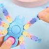 Fidget Spinner Spielzeug Transformierbare Spinne Taschenformat Verformte Gelenkkette Langlebige Rotation Stressabbau Sensorischer Fingerspitzen-Kreisel Dekompressionsspielzeug
