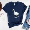 Silly Goose TShirt Cute Goose Short Sleeve Shirts Silly Goose University Shirt Funny Goose Tee Unisex Trendy Summer Casual Tops