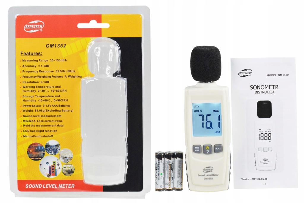 SONOMETER - SCHALLPEGELMESSER DEZIBELMESSER