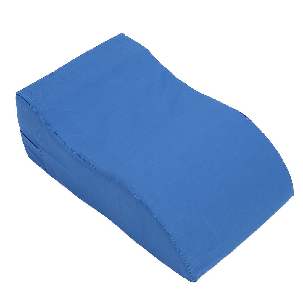 60x35x20cm Leg Wedge Pillow High Density Sponge Ergonomic S Shape Leg Rest Pillow for Sleeping Blue