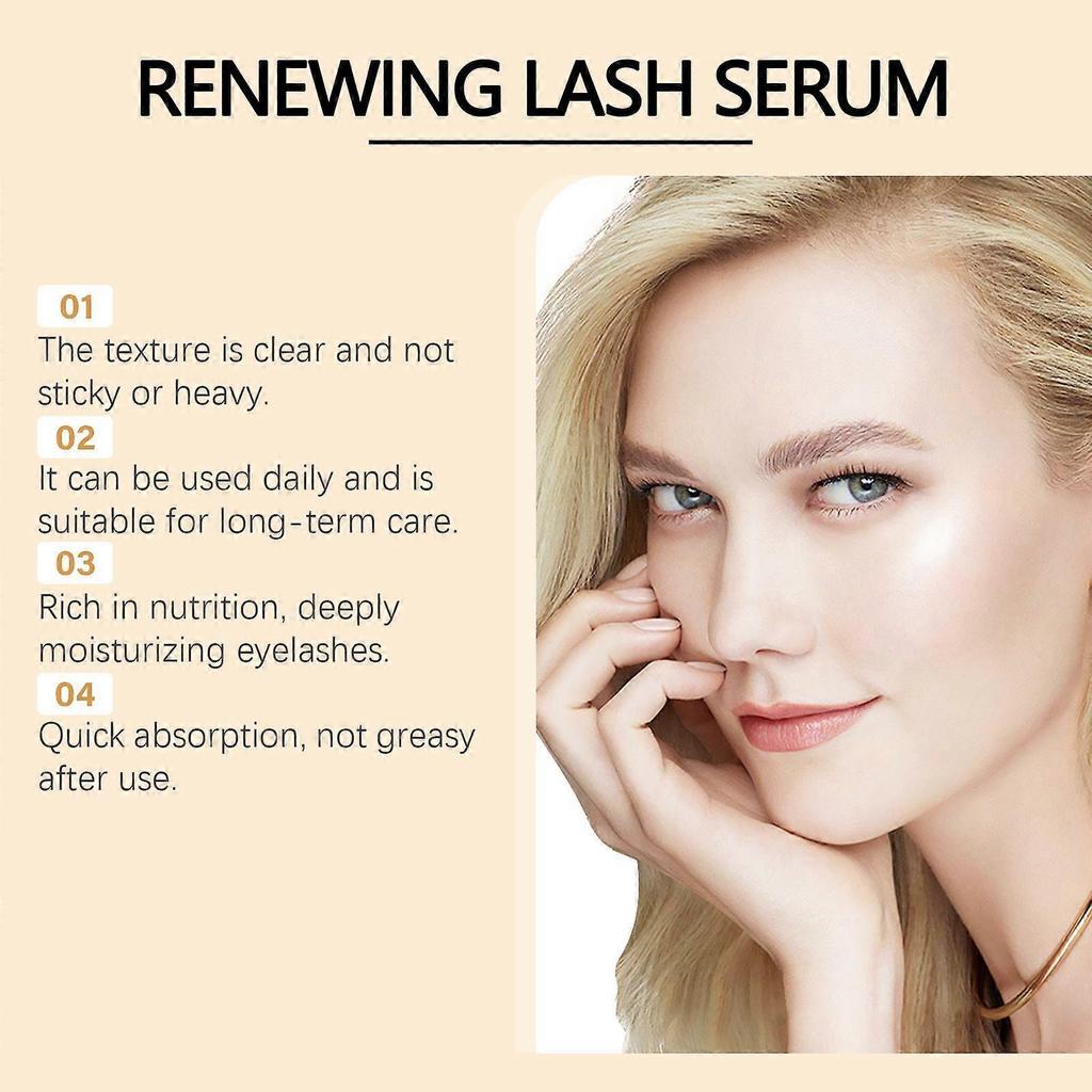 Ouhoe Eyelash Serum Gentle And Moisturizing, Curling, Lengthening, Natural Eyelashes, Daily Portable, Smudge-Proof Care Solution