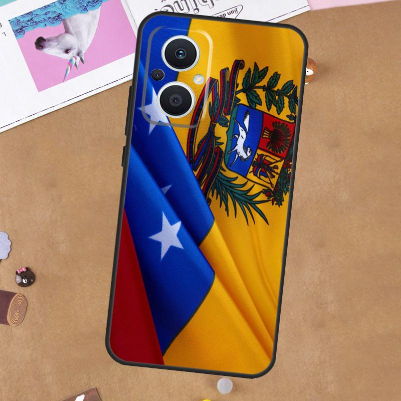 Venezuela Flag Coat Of Arms Phone Case For OPPO Reno 8T 2 3 4 5 Z 6 7 8 Lite OPPO Find X5 Lite X6 Pro X2 X3 Neo Cover