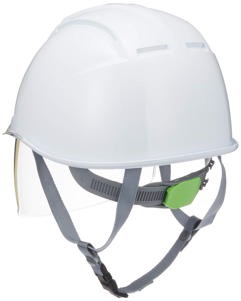 DIC Plastics Helmet with Clear Protective and Styrofoam AA11EVO-CS Peak, Shield, Liner, White/Clear (AA11-CS-HA6E2-A11-WH-CL)