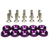 10pcs/set Car Modified Hex Fasteners Fender Washer Bumper Engine Concave Screws Aluminum Fender Washers and M6 Bolt