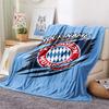 Custom Name Bayern München Flannel Blanket, High Quality Comfortable for All Seasons, Home Decor, Warmth and Comfort
