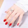 Lindon Classic Copper Alloy Zircon Ring Ladies Jewelry Wedding Promise Party Gift