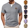 Herren Pullover mit kurzen Ärmeln, Strick, Zopfmuster, V-Ausschnitt, lässige Passform für den Alltag