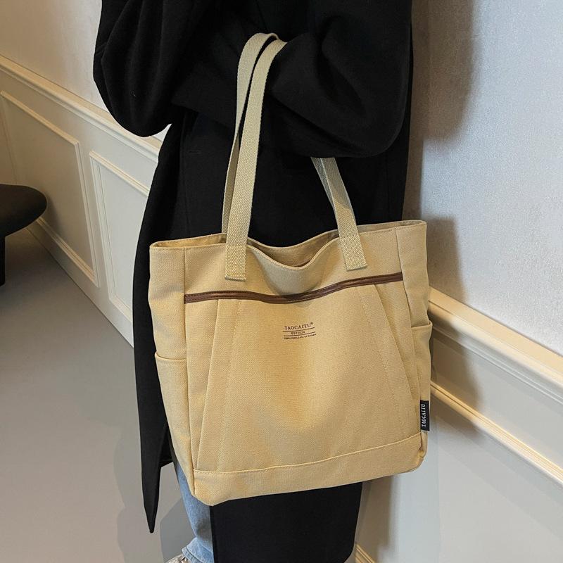 

Одинарна сумка Студентська портативна сумка-мессенджер Універсальна класна сумка великої ємності Повсякденна проста модна сумка через плече Tide хакі