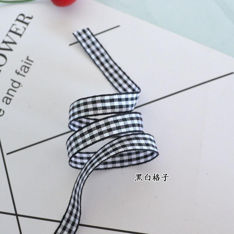 Plaid Ribbon Flower Cake Gift Wrapping Clothing Shoes Hair Accessories Ribbon Bow Diy