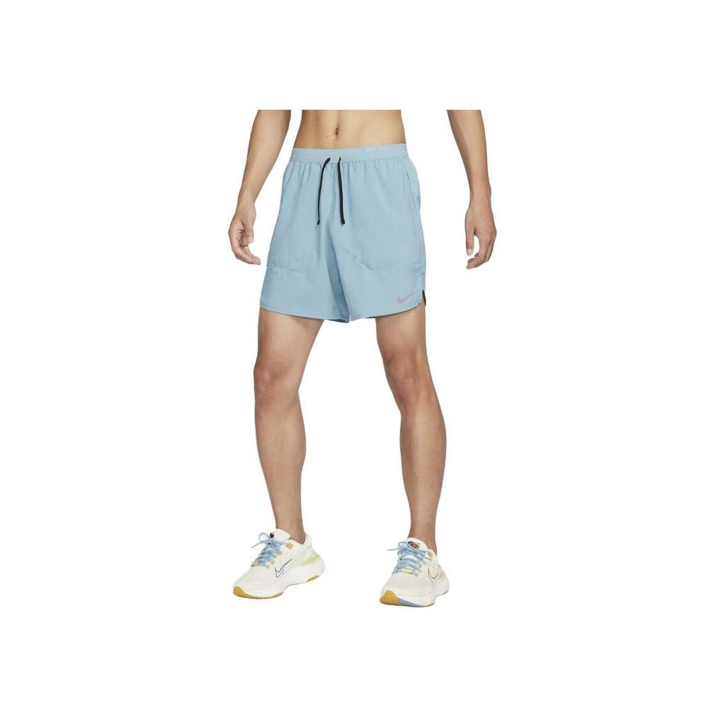 Nike Dri-Fit Stride Quick-Dry Linerless Versatile Lace-Up Three-Quarter Sports Shorts Men shorts Denim-Blue Black DM4742-464