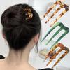 Three Tooth Inserted Comb Hairpin, Lazy Man Bun Head Hair Tool, U-Shaped Hairpin Hairpin Hairpin, Simple Hairpin For Women