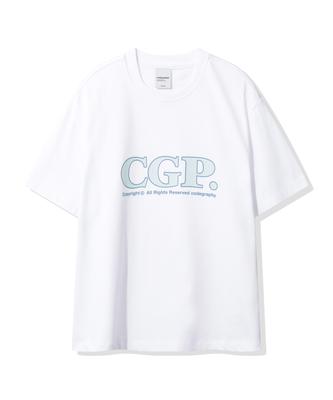 CGP (Women) Simple Square Short Sleeve T-Shirt_White