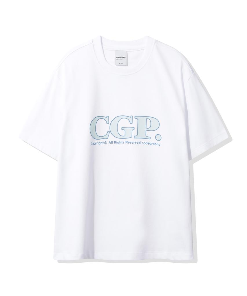 CGP (Women) Simple Square Short Sleeve T-Shirt_White