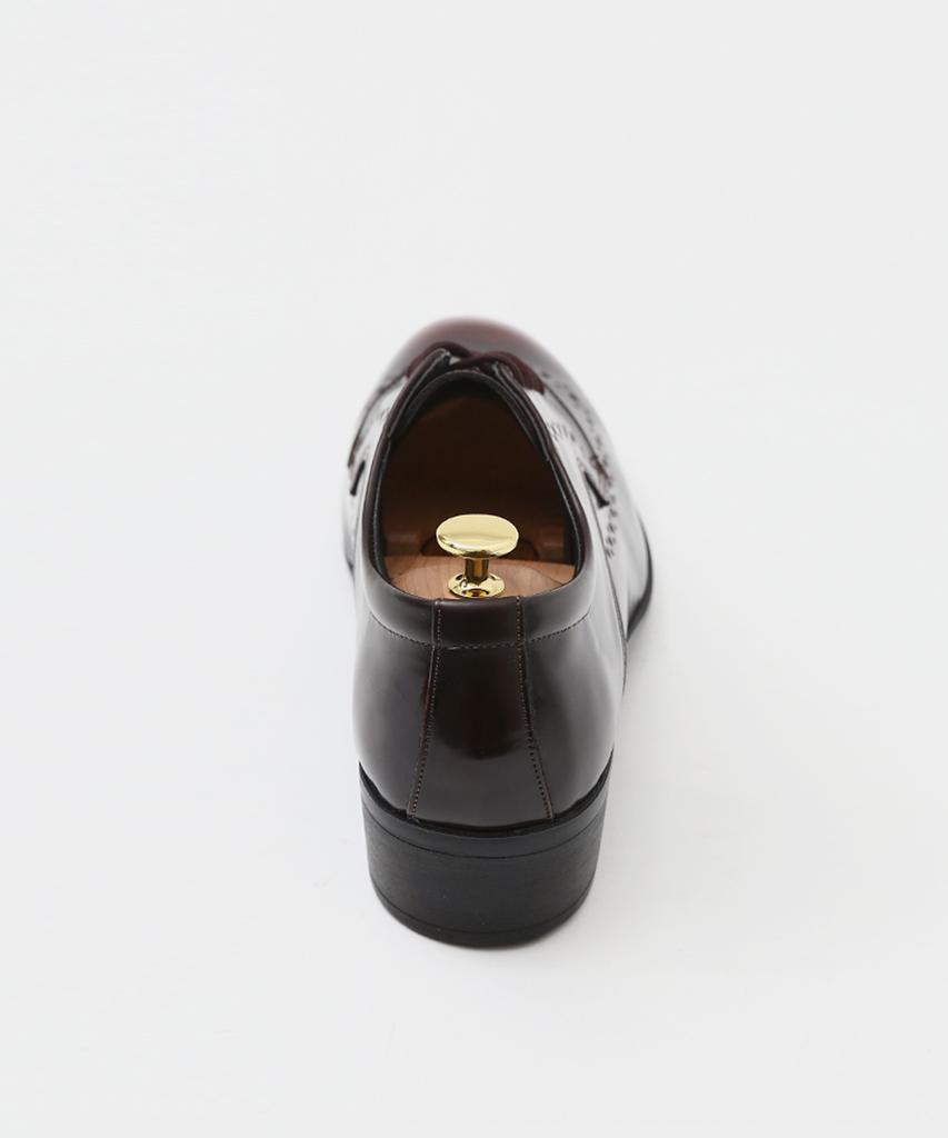 Pascorozen Ms1124 4-Hole Wingtip Dress Shoes London Brogue Brown [250~280Mm]
