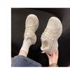 Fashion Summer New Women Dad Shoes Mesh Breathable Casual White Sneakers Thick Sole Fashion