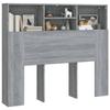 VidaXL Armoire de tête de lit Chêne fumé 120x19x103,5 cm