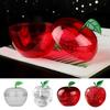 5pcs Openable Design Clear Bauble Ornament Apple Shaped Chocolate Packaging Box  Gift Giving
