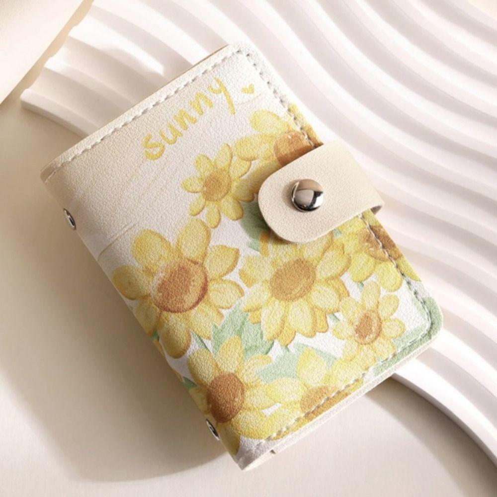 ID Bank Credit Card Oil Painting Card Holders Card Cover Multiple Cards Slots  Women
