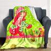 1pc Princess Strawberry11 Blanket, Gift, for Men and Women, Soft Blanket, Good for Sofa Bed Couch Travel, Lightweight Flannel Blanket