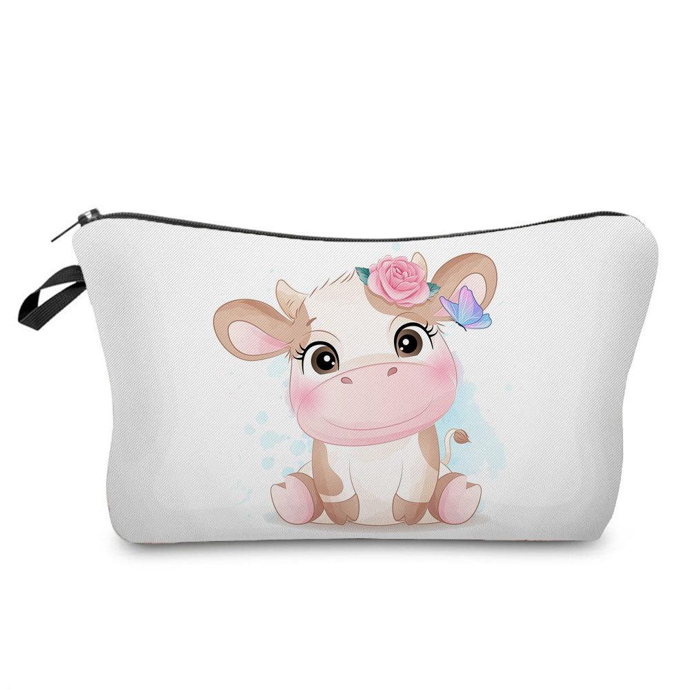 Women Animal Print Cosmetic Bag Toiletries Organize Travel Storage Case 6763