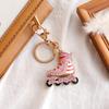 European American Diamond-Encrusted Skates Small Commodity Car Pendant for  Metal Keychains Small Gift