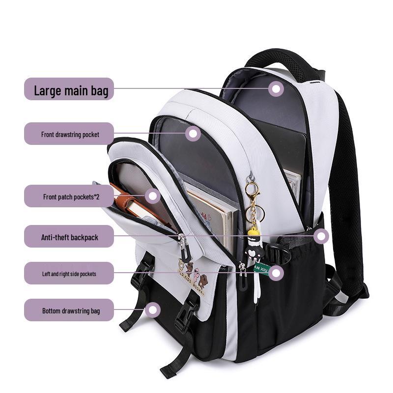 Large Capacity Fashion Backpack for Female Students: Commuting, Travel & School