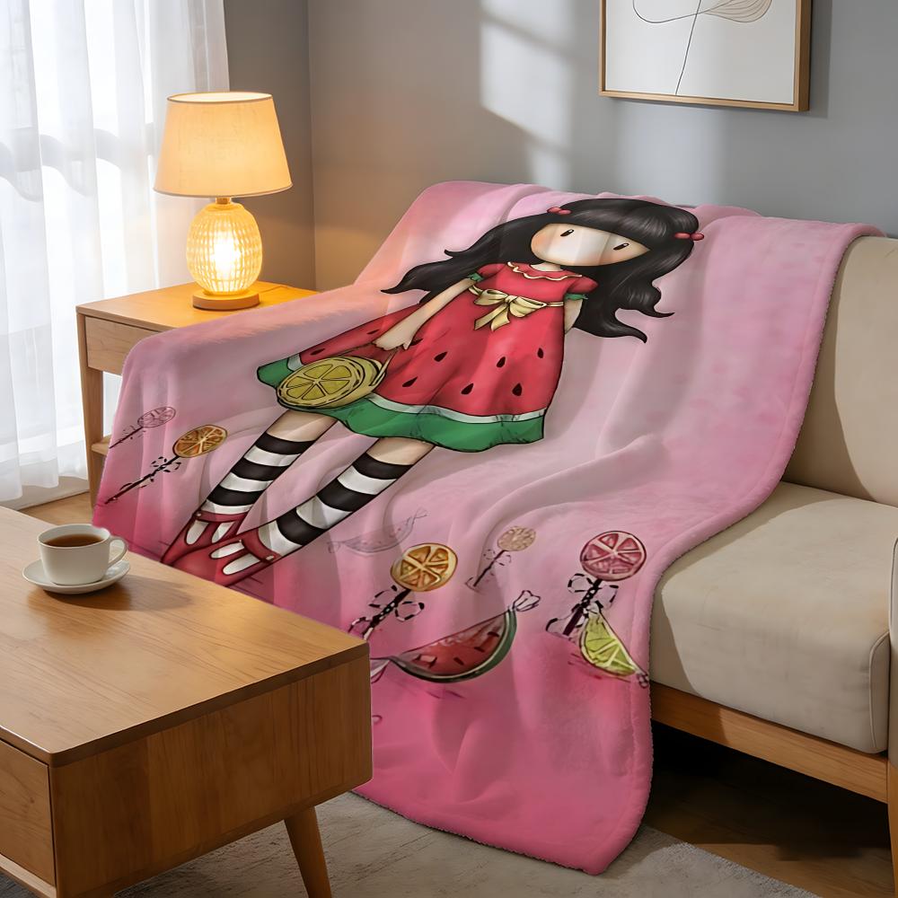 Throw High-Density Short Plush Blanket For Sofa Nap Air-Conditioned Room Soft Skin-Friendly Cartoon Santoro Gorjuss