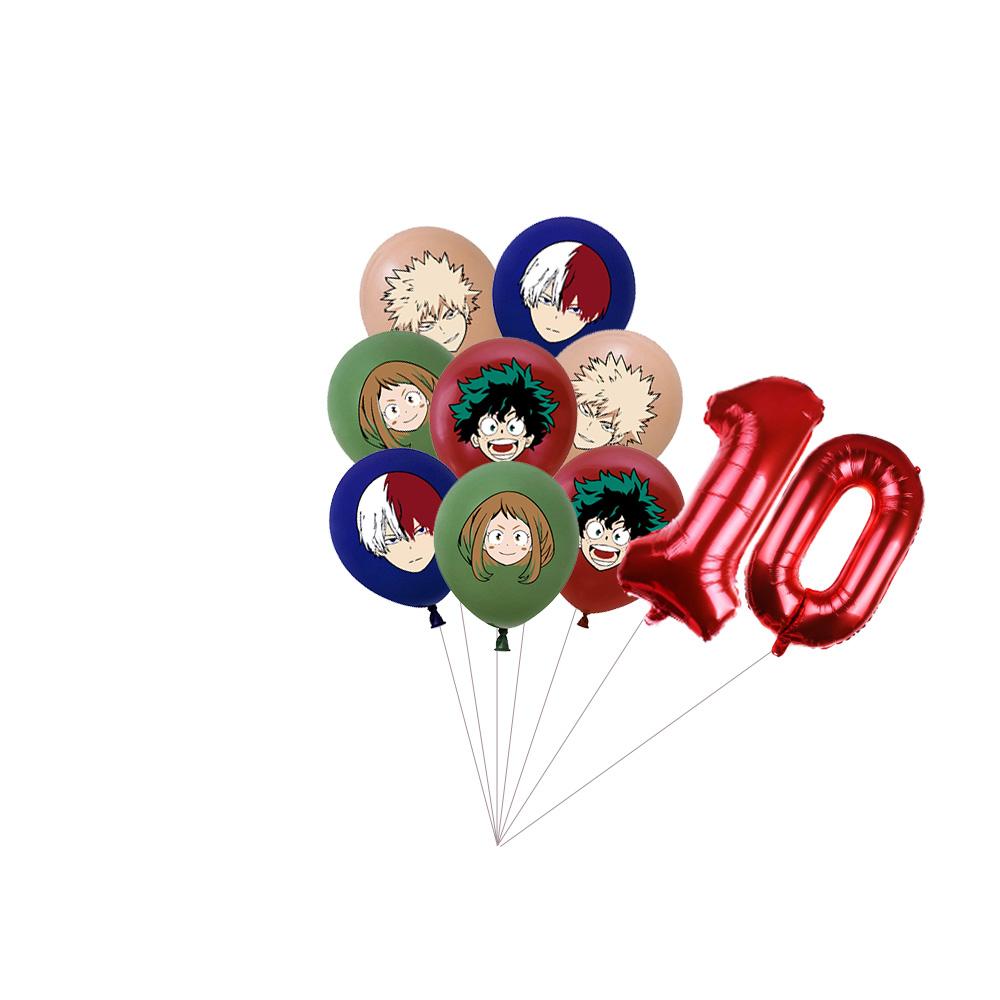 My Hero Academia Feste di Compleanno a Tema Decorazioni Set Palloncini Stoviglie Tovaglie Topper per Torta Articoli per Feste Baby Shower