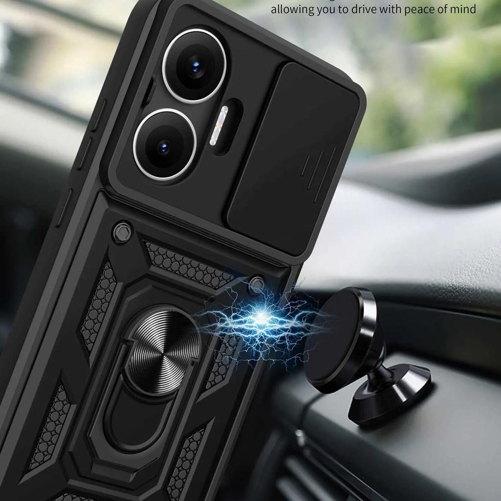 Armored Protective Shell With Magnetic Ring For Mi Poco F7 X7 Pro F7 Ultra  C75 C71 Phone Case With Camera Protection