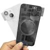 L19-Battery New Back Housing For Iphone 14 Housing Back Cover+ Mid Chassis Frame+SIM Tray+Side Key Black