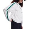 Fila Woven 2023 Autumn New Simple Tennis Fashion Loose Hooded Casual Jacket Women Jackets White F11W339705FWT