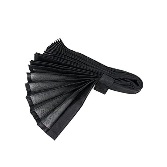 

JET Inoue Зеркальные кружевные боковые шторки 507691 (1 кусок) чёрный