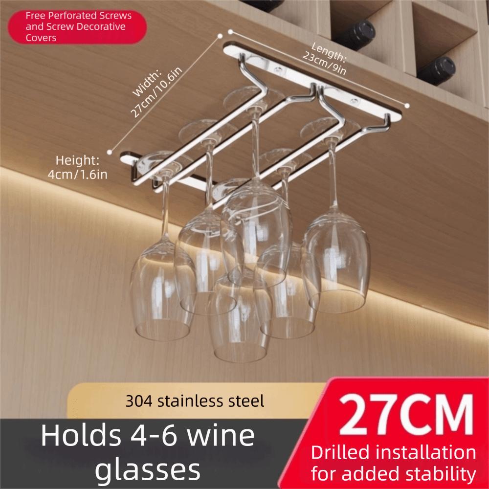 Premium Wine Glass Rack Inverted Hanging Wine Glass Hanging Shelf  Household Storage
