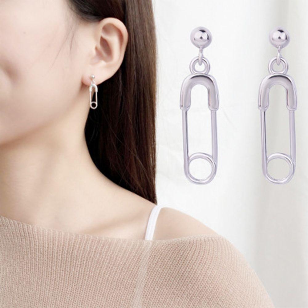 Creative Alloy Women Girl Earring Fashion Jewelry Paper Clip Drop Earring Creative Alloy Women Girl Earring Fashion Jewelry Paper Clip Drop Earring