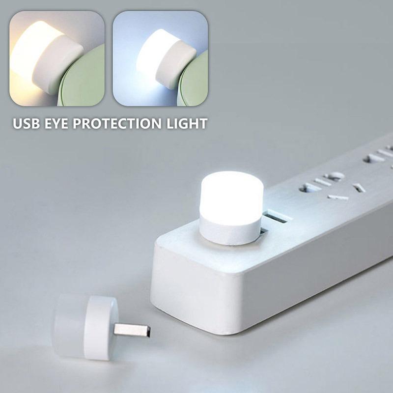 5pcs Mini USB Light 5V LED Lamp Eye Protection Reading Light Computer Reading Lamp Mobile Power Charging Book Lamps Night Light