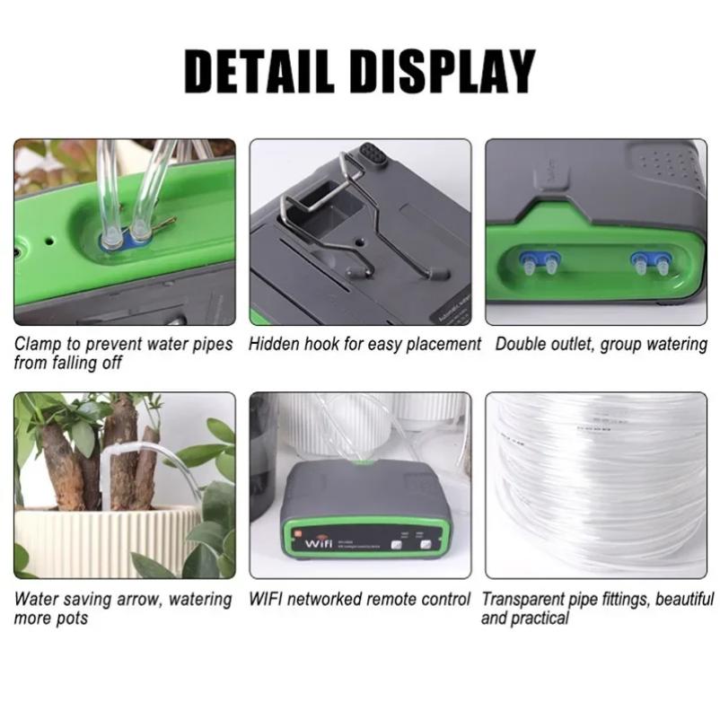 Automatic Double Pump System Watering Irrigation Kit Device Remote Mobile for Greenhouse Phone Control Gutters Hydroponic Drip