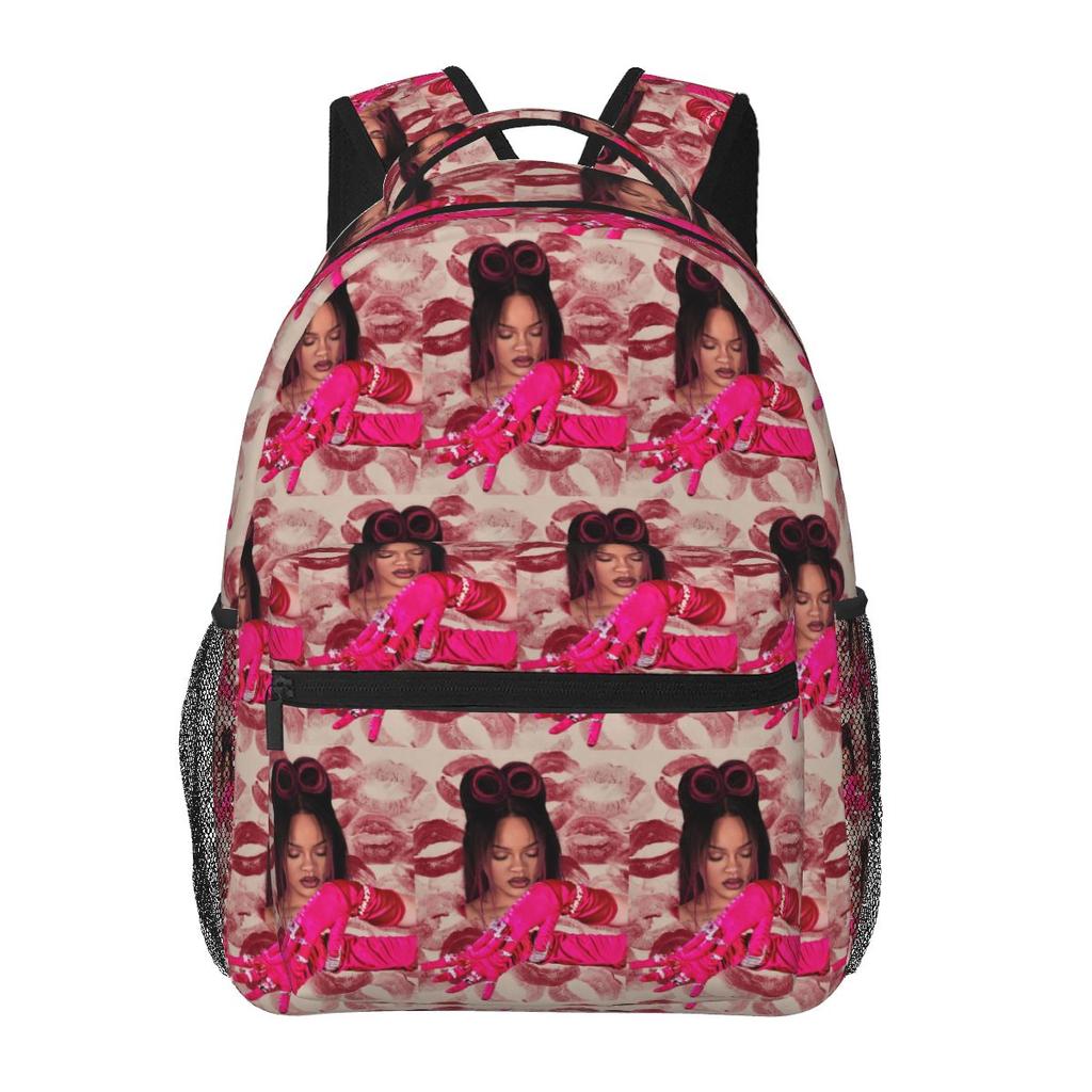 Anime Hair Girl Rihanna Student Backpack School Bag Hiking Travel Daypack for Men Women Fashion Bookbag Shoulder Bags