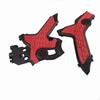 Motorcycle Frame Protection Plate Guarding Protector Textured Transport Gear Red