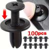 100pcs Automotive Fastener Clip Kit Mudguard Rivet Clips Car Body Push Pin Retainer Rivets Bumper Door Trim Panel Fixing Tools
