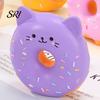 Interactive Dog Toy Donut Animal Latex Squeaky Chew Puppy Teething for Aggressive Chewers Fetch Play