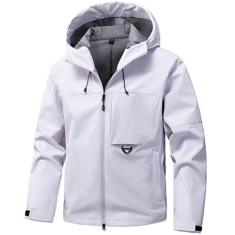 Mens 2026 Lightweight Hooded Softshell Jacket Outdoor Sports Casual Wear
