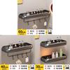 Bathroom Wall Storage Shelf With No Holes Required Design For Home Organization