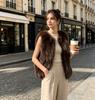 New Autumn and Winter Imitation Fur Vest Women's Short Vest Vest Imitation Fox Hair Plush Internet Celebrity Vest Jacket