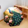 1 PC Automatic Folding Umbrella - Peacock Garden Pattern, Portable & Foldable Design with 8 Ribs, Christmas Birthday Gifts